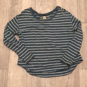 Free People Striped Sweatshirt
